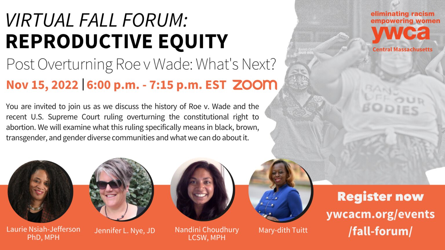Virtual Fall Forum Reproductive Equity: Post Overturning Roe v Wade ...